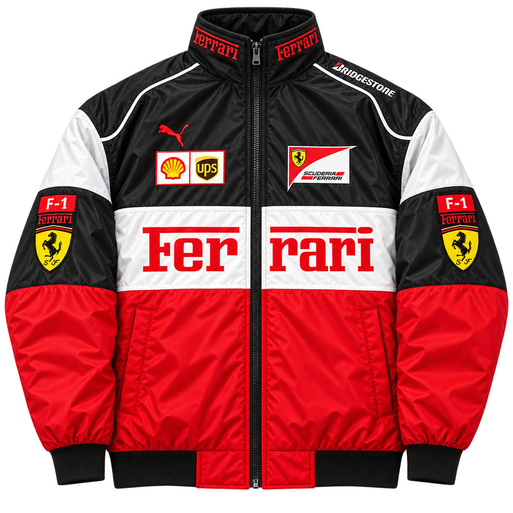 F1 Racing Jacket White