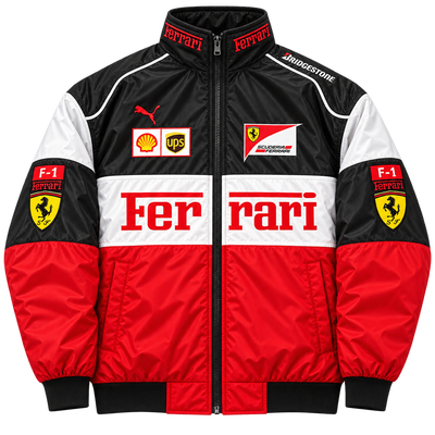 F1 Racing Jacket White