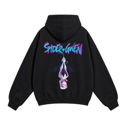 Oversized Neon Spider Hoodie