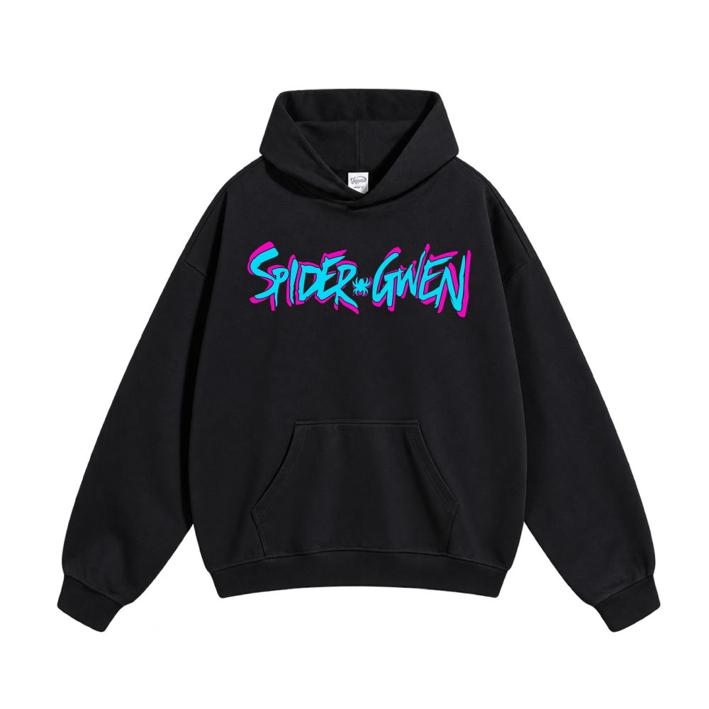 Oversized Neon Spider Hoodie