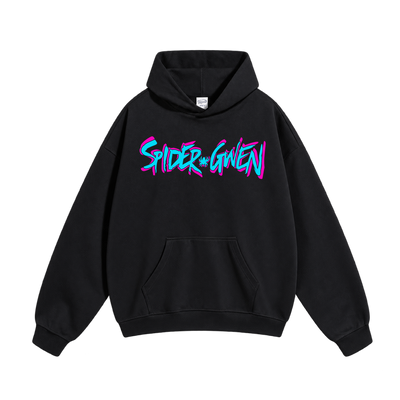 Oversized Neon Spider Hoodie